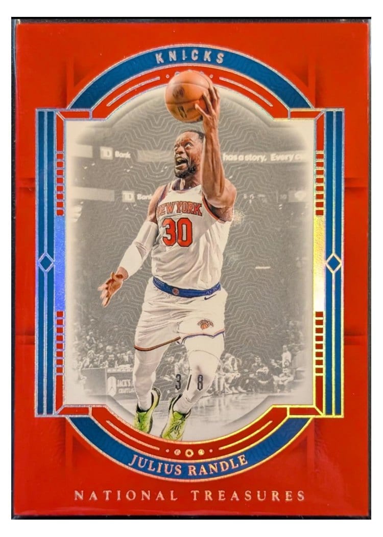 2023-24 Panini National Treasures Base Set Julius Randle #62 card