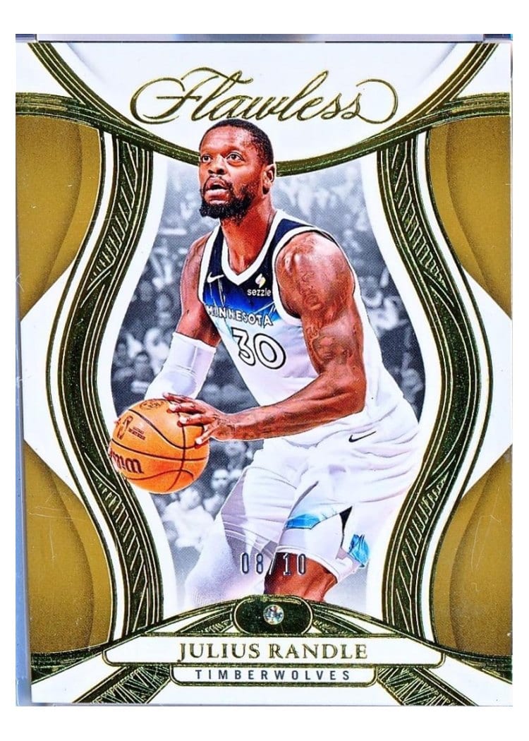 2024-25 Panini Flawless Base Gems Julius Randle #43 card