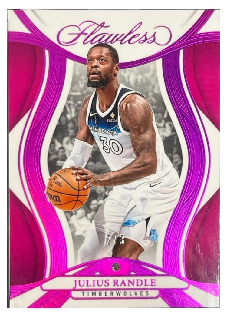 2024-25 Panini Flawless Base Gems Julius Randle #43 card