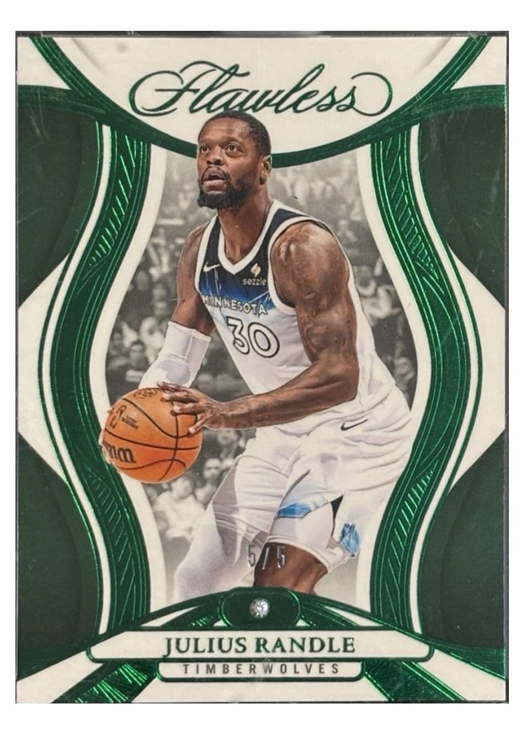 2024-25 Panini Flawless Base Gems Julius Randle #43 card