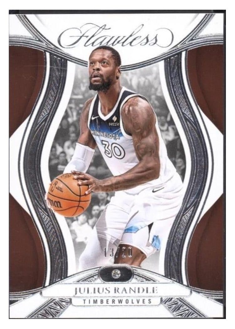 2024-25 Panini Flawless Base Gems Julius Randle #43 card