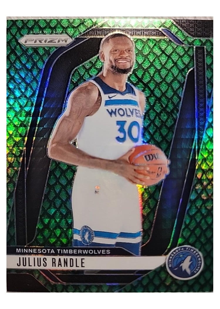 2024-25 Panini Prizm Base Set Julius Randle Jade Dragon Scale #57 card