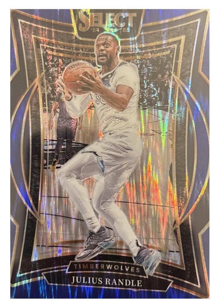 2024-25 Panini Select Base Set Julius Randle Blue Flash Prizm #45 card
