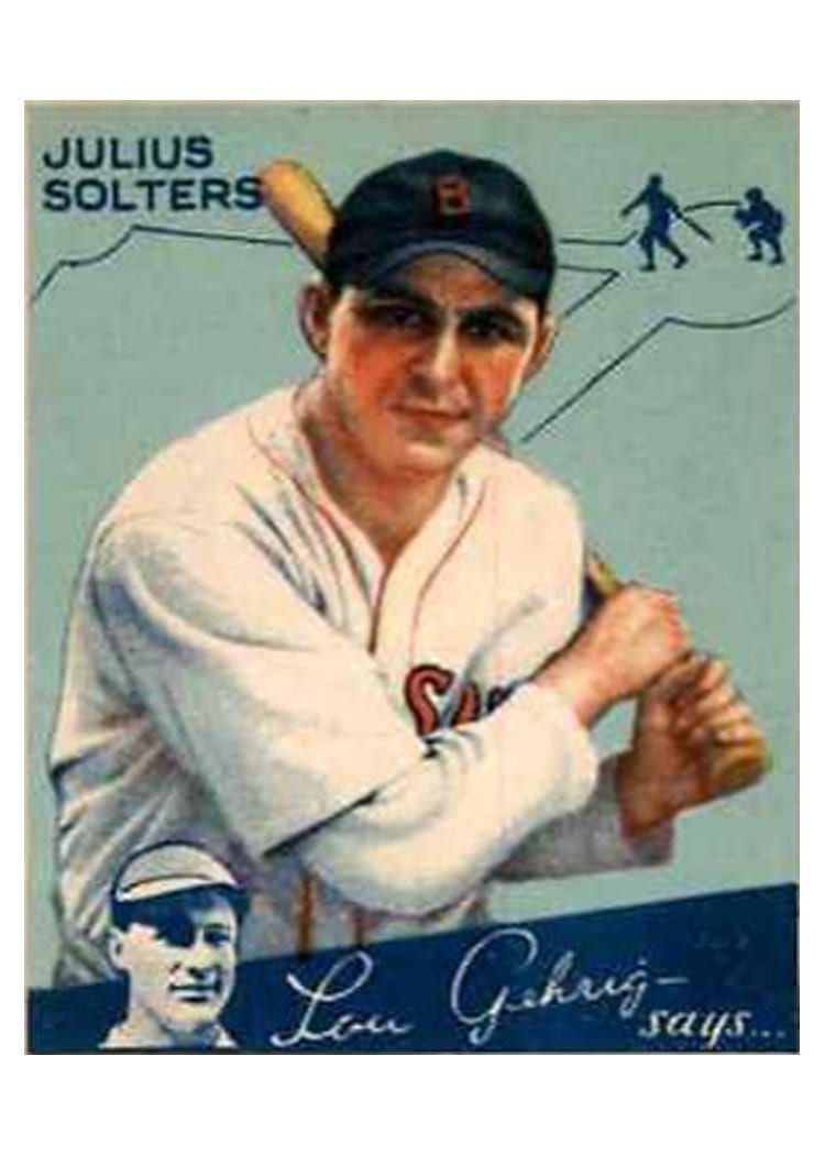 1934 World Wide Gum Julius Solters #77 card