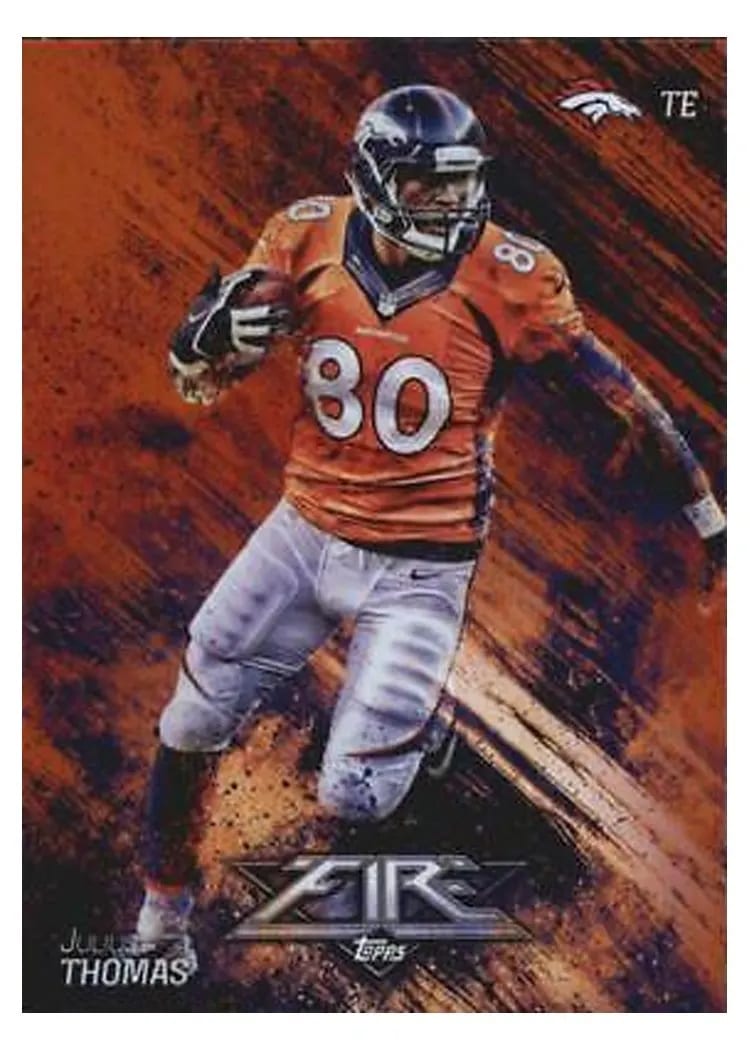 2014 Topps Fire Julius Thomas #4 card