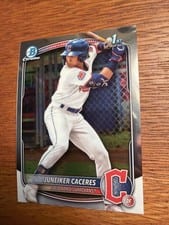 2025 Bowman Chrome Prospects Juneiker Caceres #BCP-231 card
