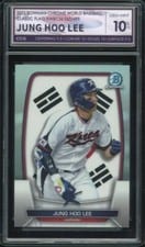 2023 Bowman Chrome WBC Flag Refractors Jung-Hoo Lee #WBC-56 card