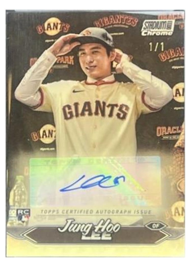 2024 Stadium Club Chrome Autographs Jung Hoo Lee #SCCA-JHL card