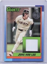 2025 Topps Update 1990 Topps Baseball Relics Jung Hoo Lee #90RU-JH card