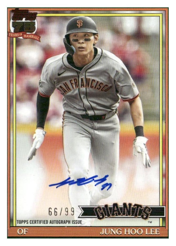 2026 Topps 1991 Topps Autographs Jung Hoo Lee #91A-JHL card