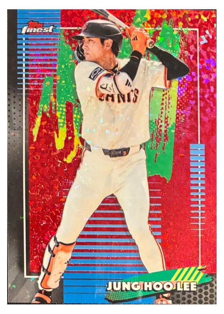 2026 Topps Finest Jung Hoo Lee Red Mini Diamond Refractor #65 card