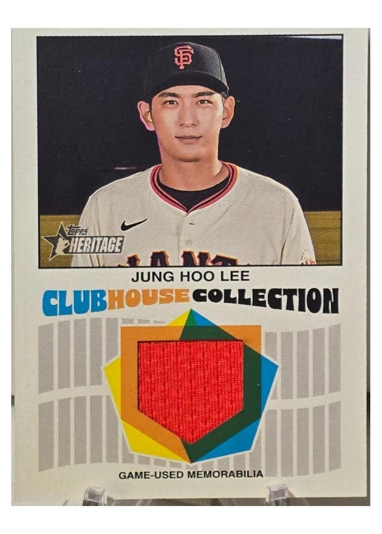 2026 Topps Heritage Clubhouse Collection Relics Jung Hoo Lee #CCR-JL card
