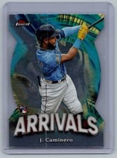 2024 Finest Arrivals Junior Caminero #A-8 card