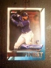 2024 Finest Rookies Autographs Junior Caminero #FR-JC card