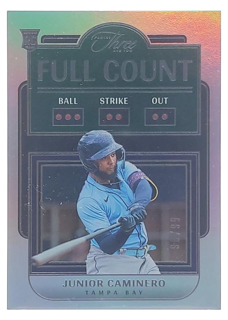 2024 Panini Three and Two Full Count Junior Caminero #24 card