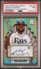 2024 Topps Big League Opening Act Autographs Junior Caminero #OAA-JM card