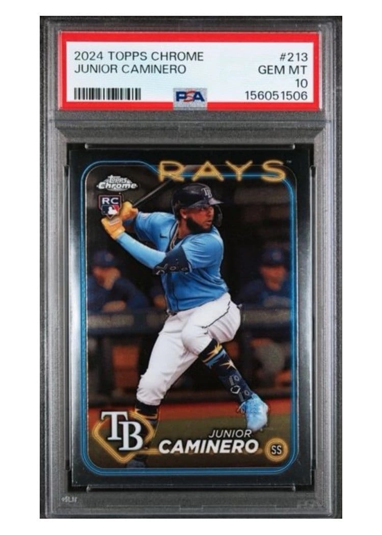 2024 Topps Chrome Base Set Junior Caminero #213 card