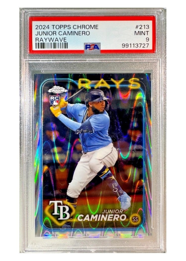 2024 Topps Chrome Base Set Junior Caminero #213 card