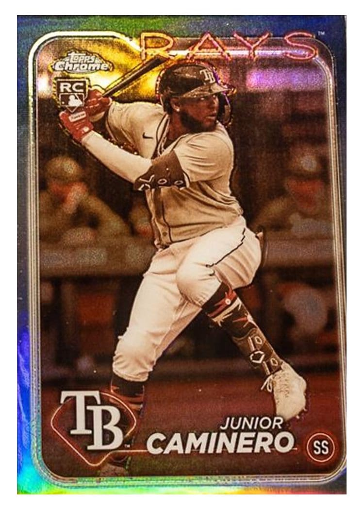 2024 Topps Chrome Base Set Junior Caminero #213 card