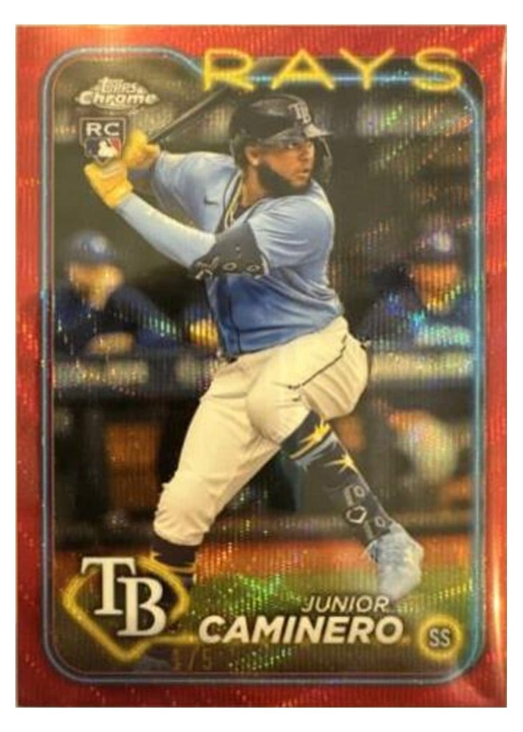 2024 Topps Chrome Base Set Junior Caminero #213 card