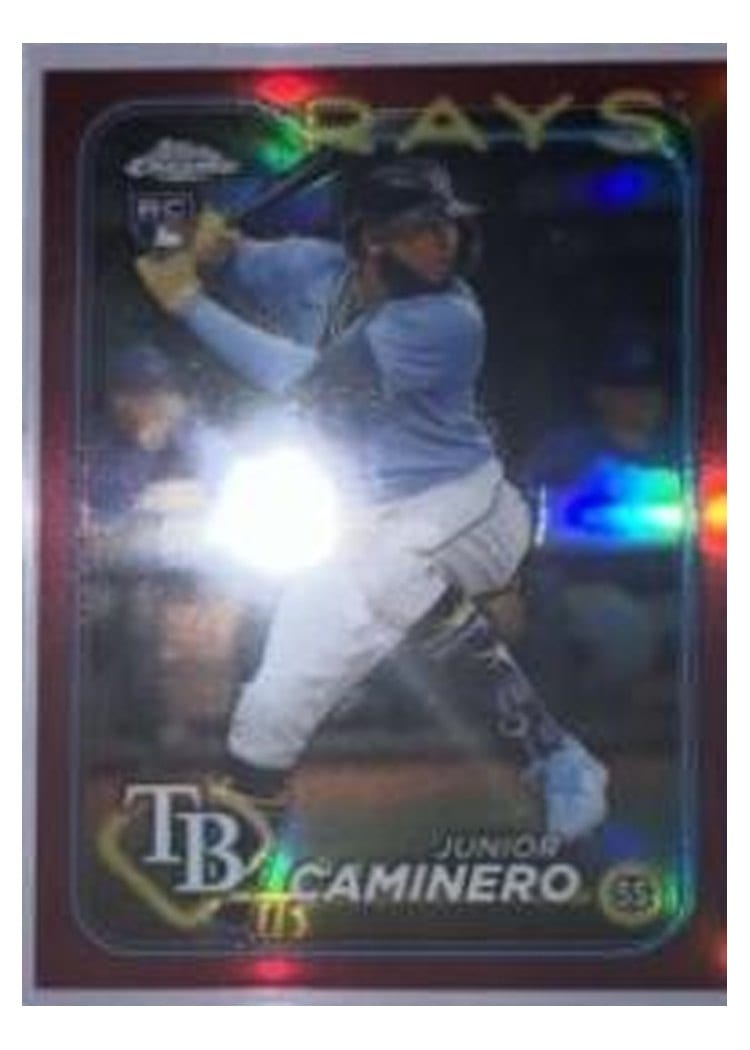 2024 Topps Chrome Base Set Junior Caminero #213 card