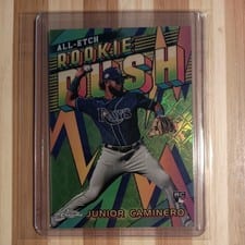 2024 Topps Chrome Logofractor Edition Chrome All-Etch Rookie Rush Junior Caminero #CERL-5 card