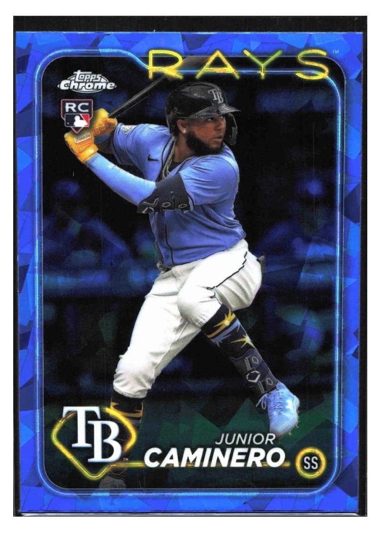 2024 Topps Chrome Sapphire Edition Base Set Junior Caminero #628 card