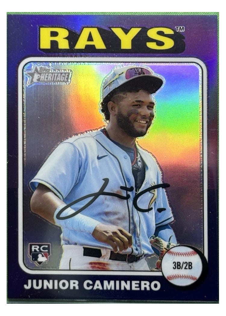2024 Topps Heritage Junior Caminero #267 card