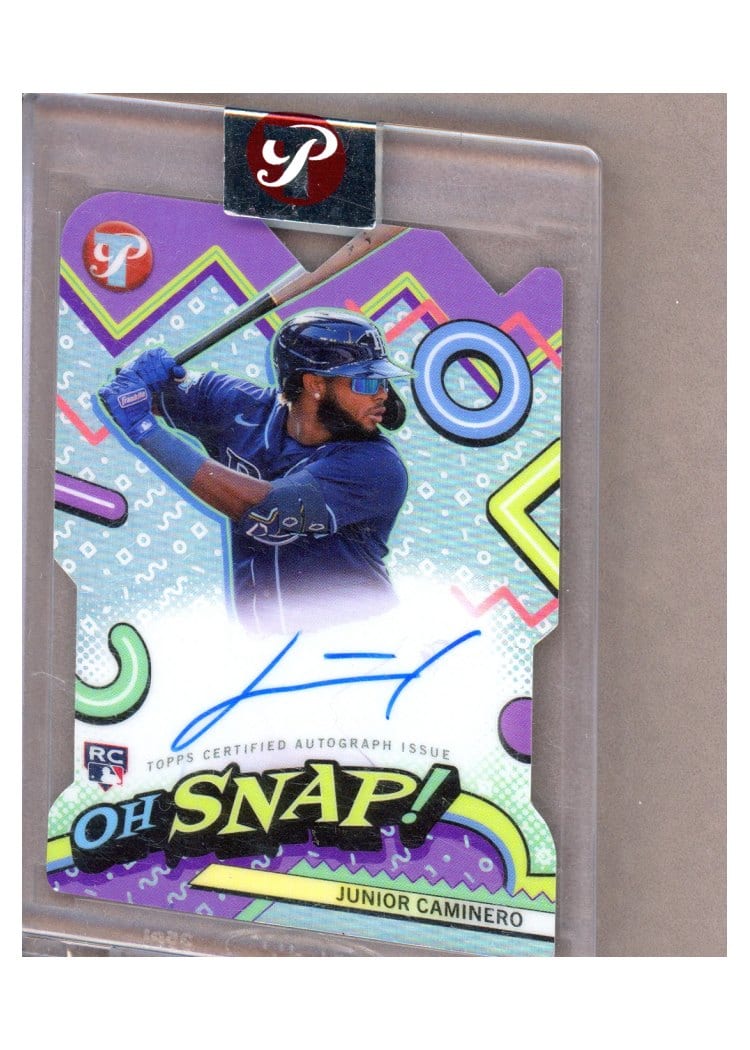 2024 Topps Pristine Oh Snap! Autograph Junior Caminero #OSA-JC card