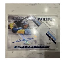 2024 Topps Update Major League Materials Autographs Junior Caminero #MLMAU-JC
