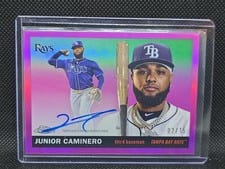 2025 Topps Chrome Platinum Autographs Junior Caminero #CPA-JCM