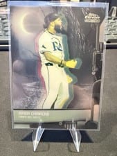 2026 Topps Chrome Black Nocturnal Junior Caminero #NOC-24 card