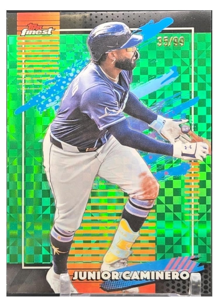 2026 Topps Finest Junior Caminero #190 card