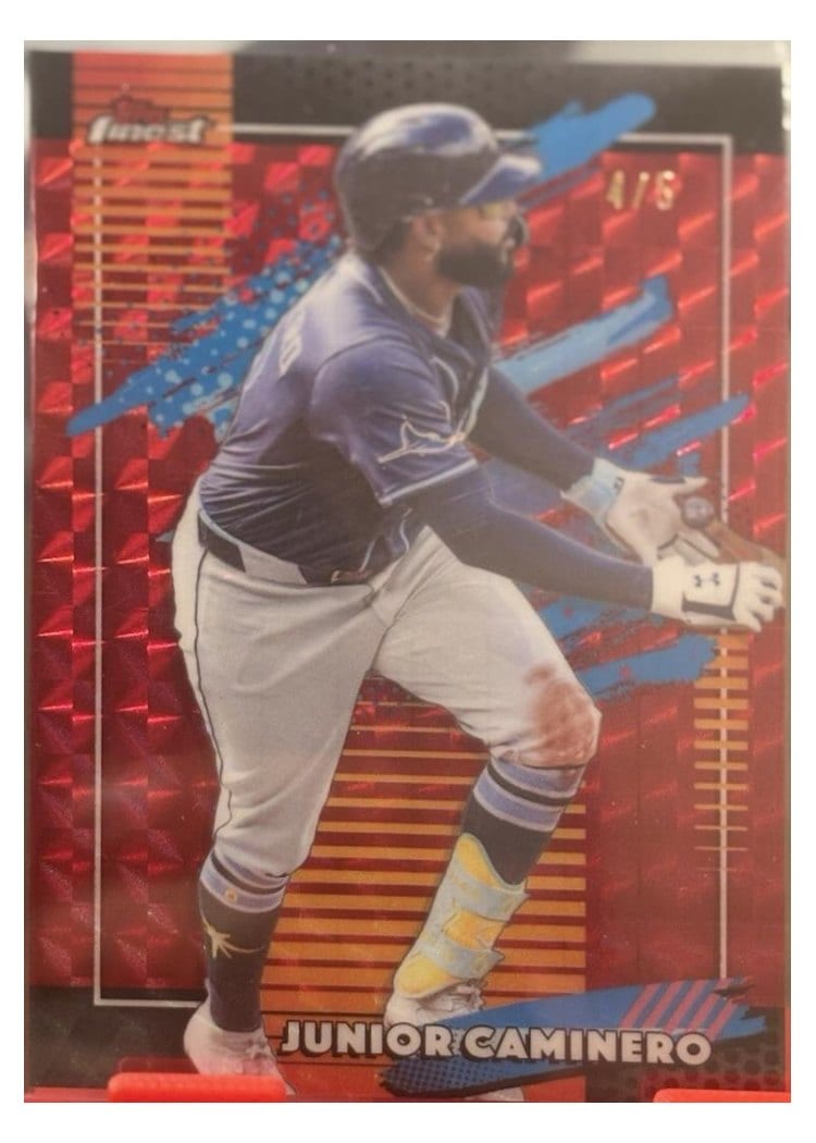 2026 Topps Finest Junior Caminero #190 card
