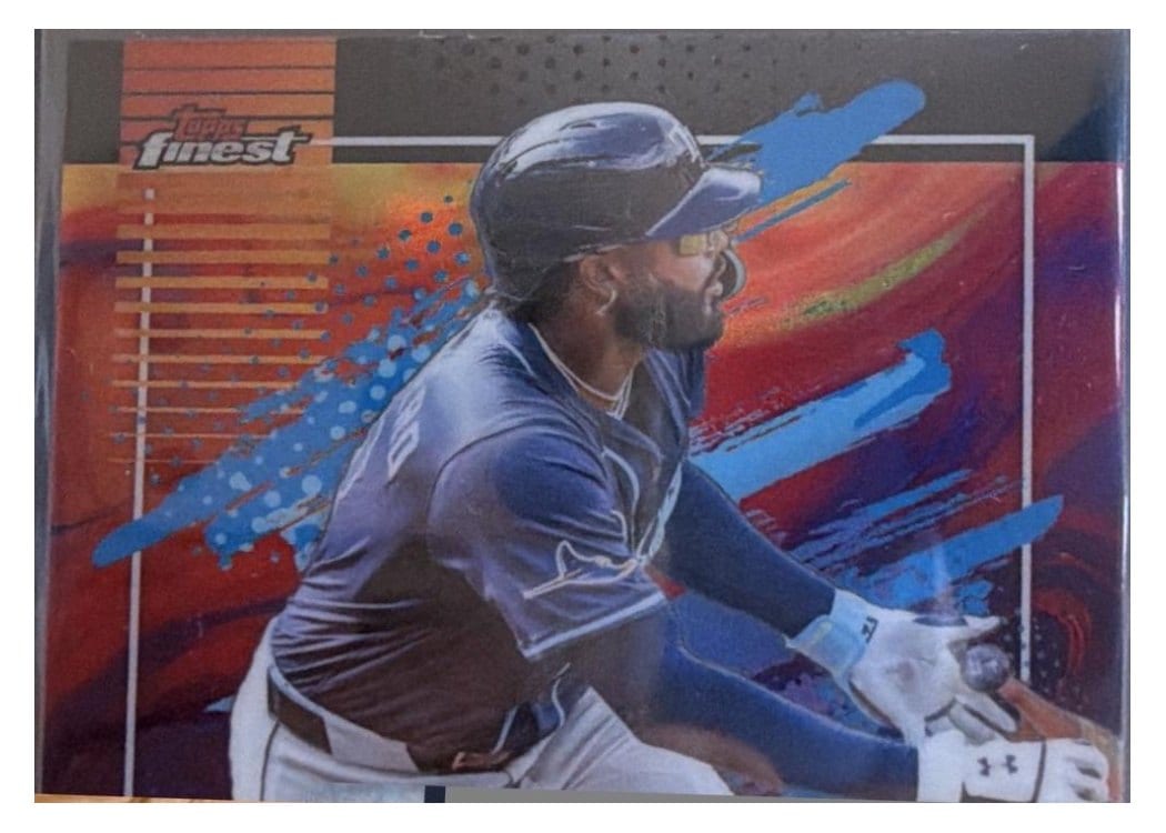 2026 Topps Finest Junior Caminero Oil Spill Refractor #190 card