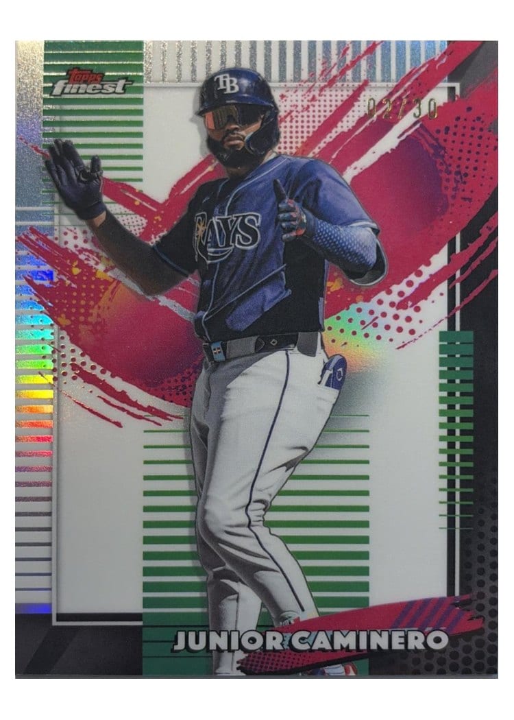 2026 Topps Finest Junior Caminero White X-Fractor #279 card