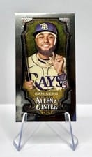2024 Topps Allen & Ginter Chrome Mini Junior Caminero (Tampa Bay Rays) #92 card