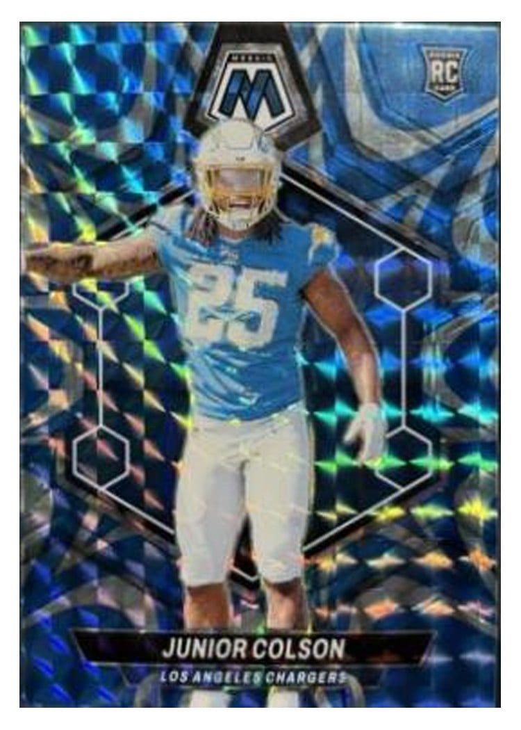 2024 Panini Mosaic Base Set Junior Colson Blue Reactive #361 card