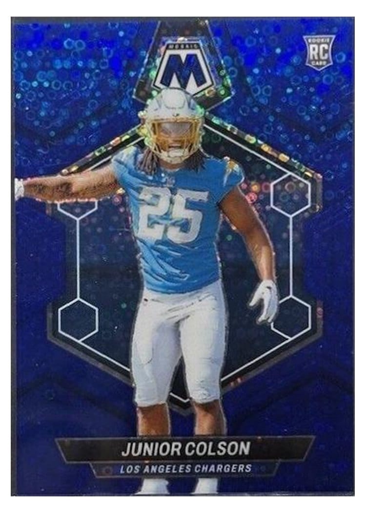2024 Panini Mosaic Base Set Junior Colson No Huddle Blue #361 card