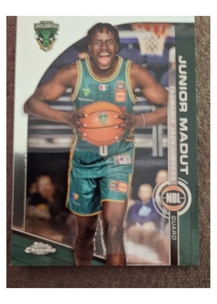 2023-24 Topps Chrome NBL Base Set Junior Madut #97 card