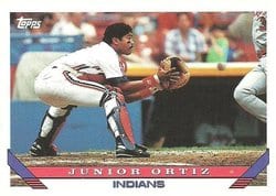 1993 Topps Base Set Junior Ortiz #199 card