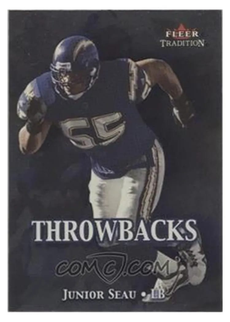 2000 Fleer Throwbacks Junior Seau #2 card