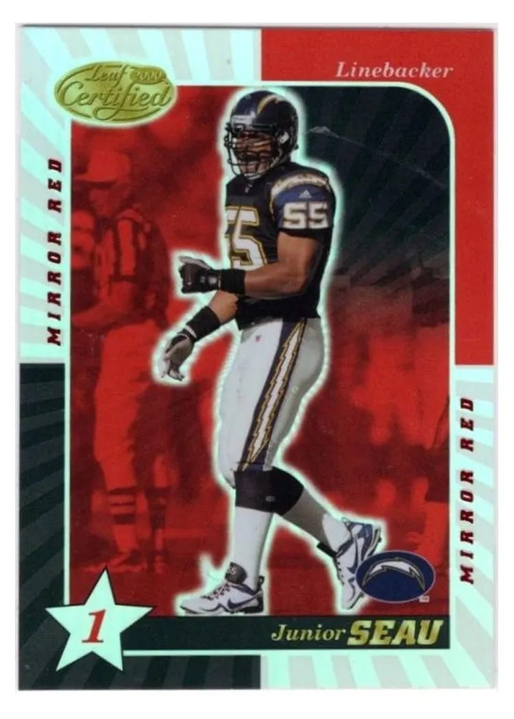 2000 Leaf Certified Junior Seau #76 card