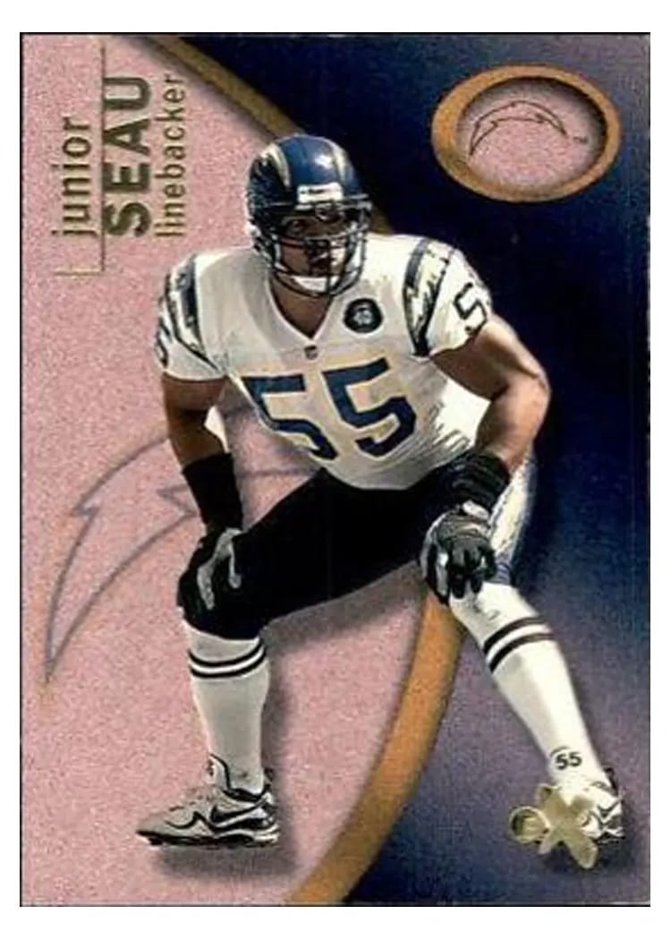 2001 Fleer E X Junior Seau #50 card