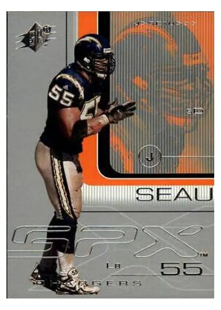 2001 Spx Junior Seau #76 card