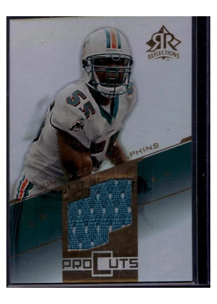 2004 Upper Deck Reflections Pro Cuts Junior Seau #PC-JS card