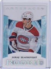 2023-24 Upper Deck Artifacts 2022-23 Update - Clear Cut Rookies Juraj Slafkovsky #216 card