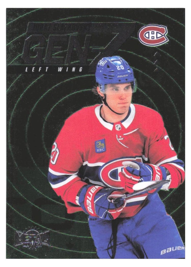 2024-25 Skybox Metal Universe Gen Z Juraj Slafkovsky #GZ-8 card