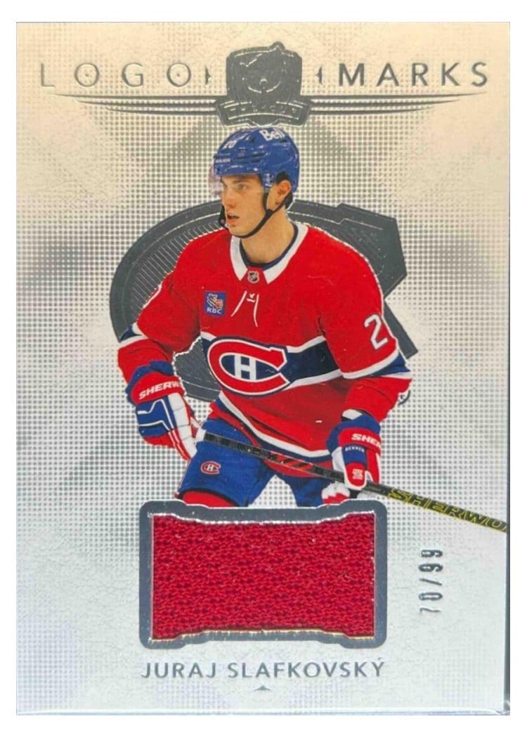 2024-25 Upper Deck The Cup Logomarks Juraj Slafkovsky #LM-JS card