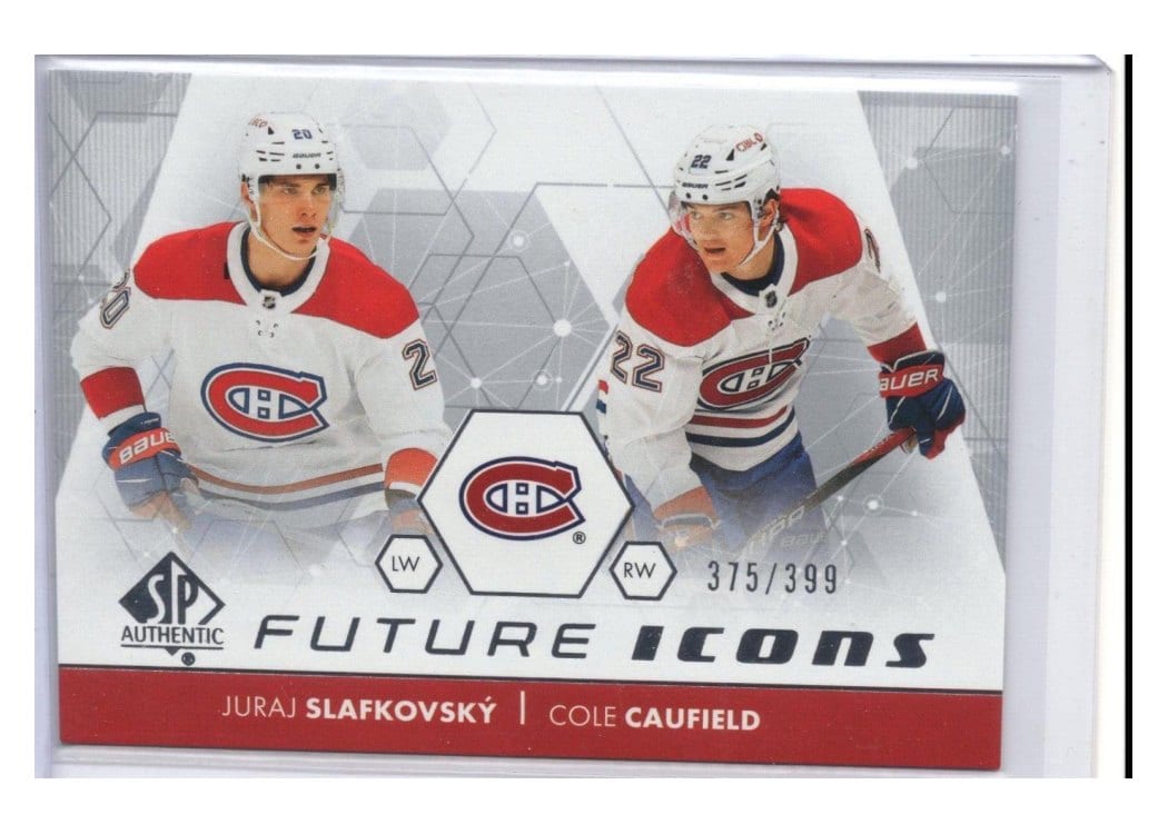 2022-23 SP Authentic Future Icons Juraj Slafkovsky/Cole Caufield #FI-16 card